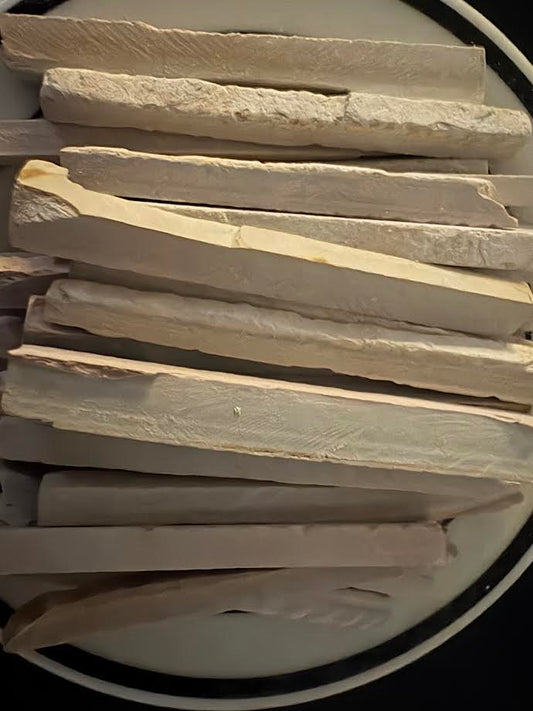 White thick slates