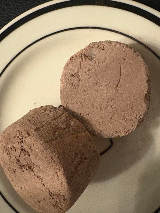 Red Nakumatt pucks with Dry fruit crumbs inside