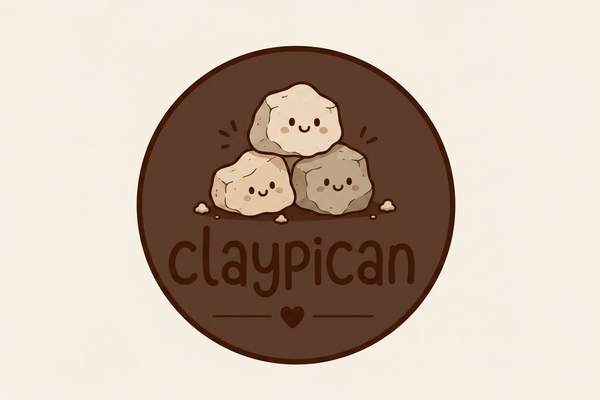 Claypican logo deep brown