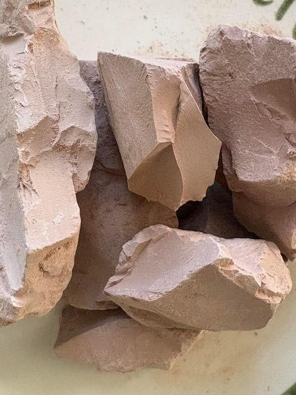 Pink Kaolin- Dusty. Soft. Chalky